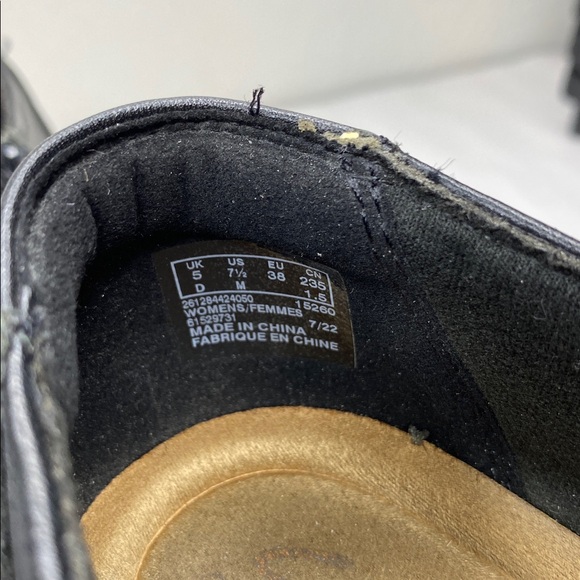 Clarks Collection Emslie Warren Shootie Black Leather Heel Ankle Boots Size 7.5 - Picture 7 of 9